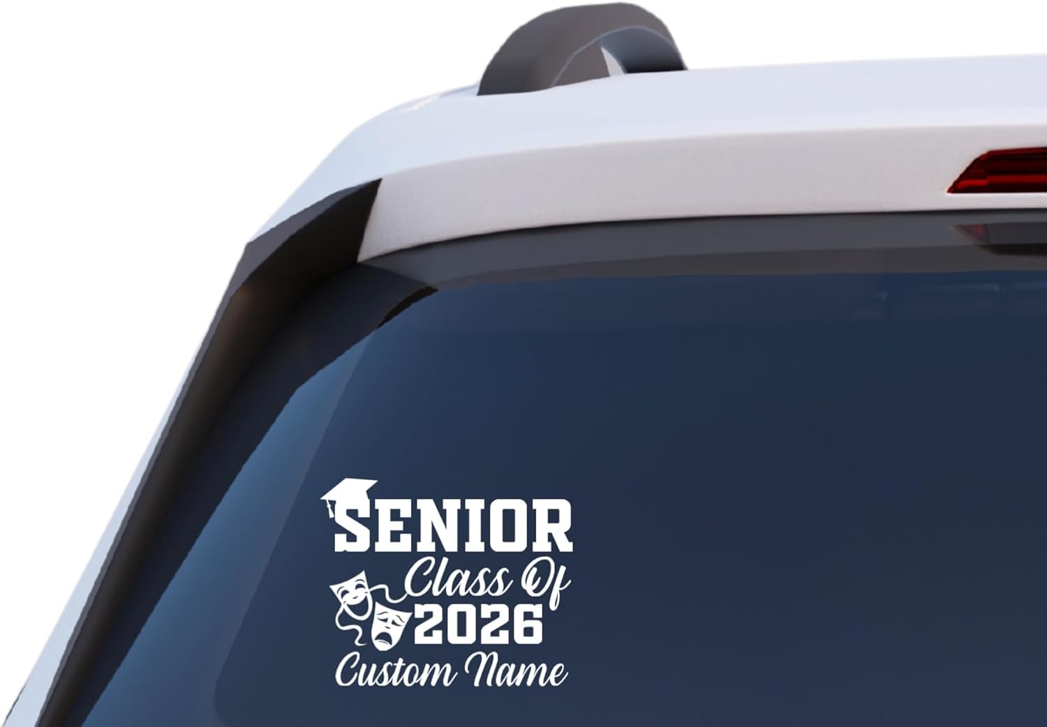 Senior Class of 2026 Drama Club Decal, Custom Name Vinyl Sticker