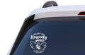 Sleep in Heavenly Peace Memorial Decal, Baby Feet with Angel Wings, Custom Name and Date, Vinyl Car Window Sticker