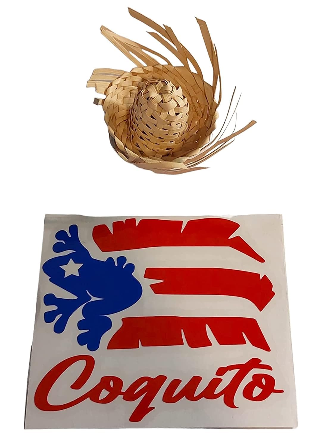 Puerto Rico Decal Sticker Glass Bottle Decorative Label Stickers Puerto Rico Flag Morro Decal (Glass Bottle is NOT Included)