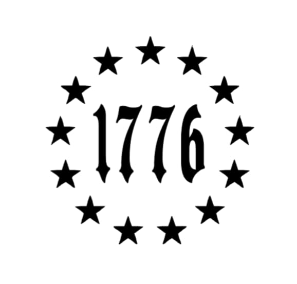 1776 Betsy Ross Flag Vinyl Decal - Patriotic USA Sticker