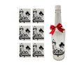 Puerto Rico Coquito Bottle Decals, 6 Pack Waterproof Vinyl Decal Stickers Morro Hibiscus Flower Palm Tree Design Bottle Labels