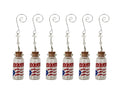Miniature 2" Coquito Bottles with Puerto Rico Flag Label Pack of 6 Party Decor Accessory Puerto Rico Themed Party Decor Party Souvenirs Christmas Ornament Holiday Stocking Stuffer Gift