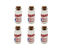 Miniature 2" Coquito Bottles with Puerto Rico Flag Label Pack of 6 Party Decor Accessory Puerto Rician Themed Party Decor Party Souvenirs Christmas Holiday Stocking Stuffer Gift