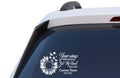 Your Wings were Ready Sunflower Memorial Decal, Custom Name and Date, Car Window Vinyl Sticker