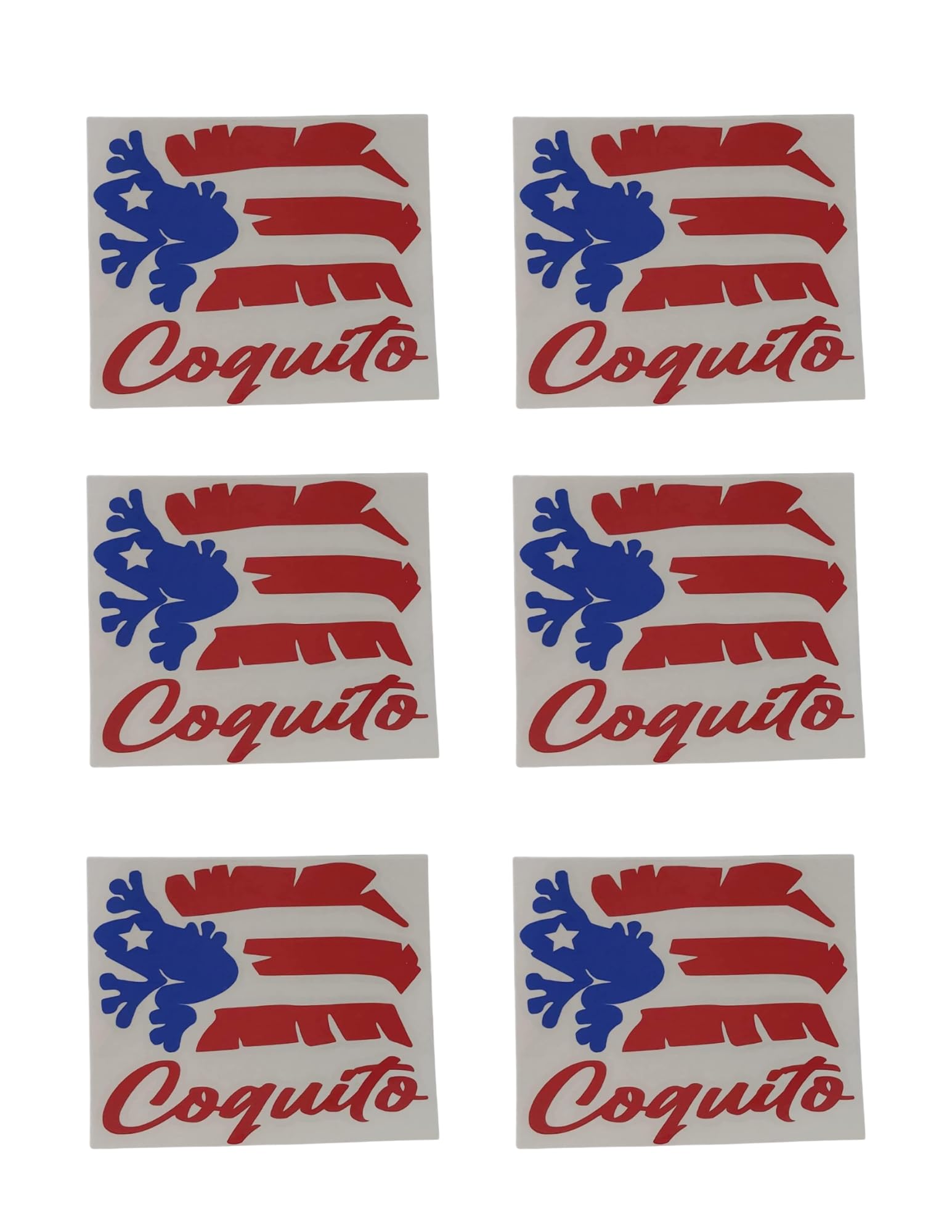 Puerto Rico Decal Sticker Glass Bottle Decorative Labels Stickers Puerto Rico Flag Coqui Decal (Bottle Not Included)