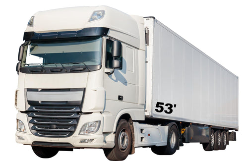53ft Truck Trailer Length Decal, Vinyl Sticker Set for Commercial Vehicles Trucks