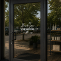 Thank You for Shopping Vinyl Decal – Create a Welcoming Atmosphere for Your Store - Random Little Finds